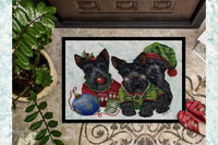 Scottish Terrier Christmas Elves Indoor or Outdoor Mat 18x27 PPP3270MAT - Precious Pet Paintings
