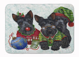 Buy this Scottish Terrier Christmas Elves Machine Washable Memory Foam Mat PPP3270RUG