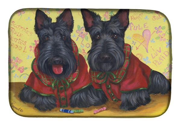 Buy this Scottish Terrier Scotties Rule Dish Drying Mat PPP3271DDM