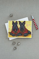 Scottish Terrier Scotties Rule Greeting Cards and Envelopes Pack of 8