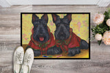 Scottish Terrier Scotties Rule Indoor or Outdoor Mat 18x27 PPP3271MAT - Precious Pet Paintings