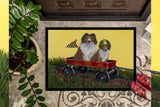 Sheltie Sheepdog Express Indoor or Outdoor Mat 24x36 PPP3272JMAT - Precious Pet Paintings