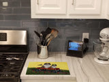 Sheltie Sheepdog Express Glass Cutting Board Large PPP3272LCB - Precious Pet Paintings