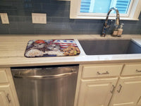 Shih Tzu Americana Sweethearts Dish Drying Mat PPP3273DDM - Precious Pet Paintings