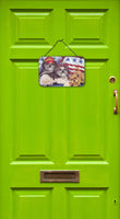 Shih Tzu Americana Sweethearts Wall or Door Hanging Prints PPP3273DS812 - Precious Pet Paintings