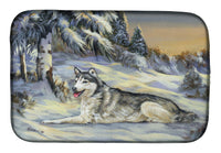 Buy this Siberian Husky Winterscape Dish Drying Mat PPP3274DDM