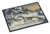 Buy this Siberian Husky Winterscape Indoor or Outdoor Mat 24x36 PPP3274JMAT