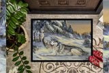 Siberian Husky Winterscape Indoor or Outdoor Mat 18x27 PPP3274MAT