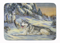 Buy this Siberian Husky Winterscape Machine Washable Memory Foam Mat PPP3274RUG