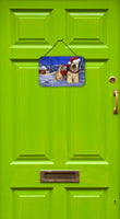 Wheaten Terrier Christmas Wall or Door Hanging Prints PPP3275DS812