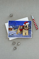 Wheaten Terrier Christmas Greeting Cards and Envelopes Pack of 8