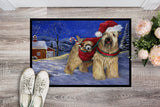 Wheaten Terrier Christmas Indoor or Outdoor Mat 18x27 PPP3275MAT