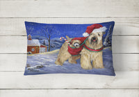 Wheaten Terrier Christmas Canvas Fabric Decorative Pillow PPP3275PW1216