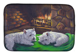 Buy this Westie A Winter's Night Dish Drying Mat PPP3276DDM