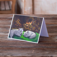 Westie A Winter's Night Greeting Cards and Envelopes Pack of 8