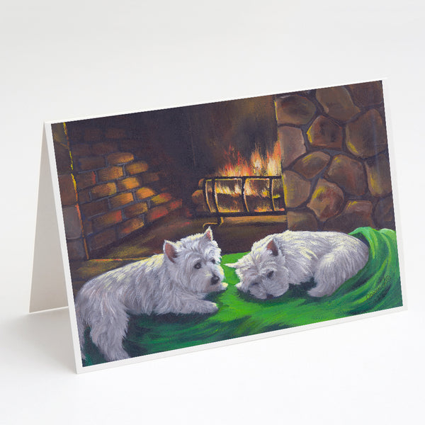 Buy this Westie A Winter's Night Greeting Cards and Envelopes Pack of 8
