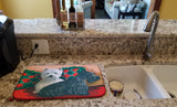 Westie and Scottie Great Scots Dish Drying Mat PPP3277DDM
