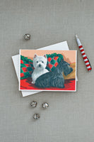 Westie and Scottie Great Scots Greeting Cards and Envelopes Pack of 8