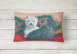 Westie and Scottie Great Scots Canvas Fabric Decorative Pillow PPP3277PW1216