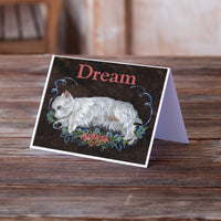 Westie Dream Greeting Cards and Envelopes Pack of 8