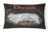 Buy this Westie Dream Canvas Fabric Decorative Pillow PPP3278PW1216