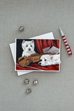 Westie Fiddlers Greeting Cards and Envelopes Pack of 8