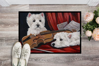 Westie Fiddlers Indoor or Outdoor Mat 24x36 PPP3279JMAT