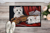 Westie Fiddlers Indoor or Outdoor Mat 24x36 PPP3279JMAT