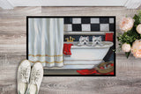 Westie Pour Le Bain Bathtime Indoor or Outdoor Mat 18x27 PPP3281MAT