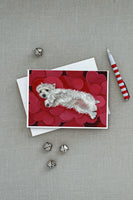 Westie Queen of Hearts Greeting Cards and Envelopes Pack of 8