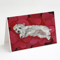 Buy this Westie Queen of Hearts Greeting Cards and Envelopes Pack of 8