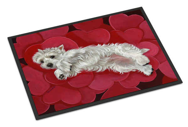 Buy this Westie Queen of Hearts Indoor or Outdoor Mat 24x36 PPP3283JMAT