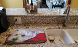 Westie Red Pillow Dish Drying Mat PPP3284DDM