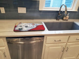 Westie Red Pillow Dish Drying Mat PPP3284DDM