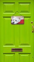 Westie Red Pillow Wall or Door Hanging Prints PPP3284DS812