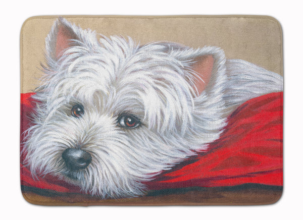 Buy this Westie Red Pillow Machine Washable Memory Foam Mat PPP3284RUG