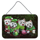 Buy this Westie Christmas Santa's Assistants Wall or Door Hanging Prints PPP3285DS812