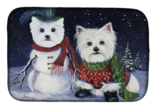 Westie Christmas Self Portrait Dish Drying Mat PPP3286DDM – Precious Pet  Paintings