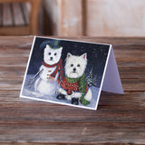 Westie Christmas Self Portrait Greeting Cards and Envelopes Pack of 8