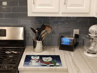 Westie Christmas Self Portrait Glass Cutting Board Large PPP3286LCB