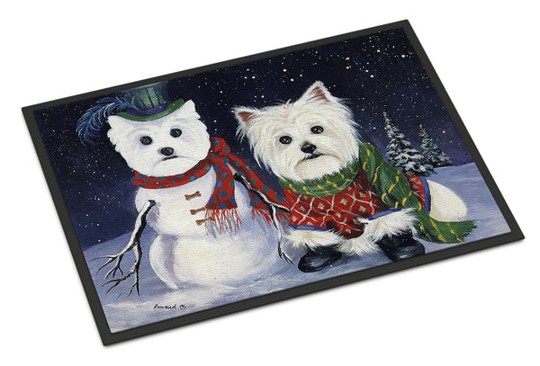 Buy this Westie Christmas Self Portrait Indoor or Outdoor Mat 18x27 PPP3286MAT