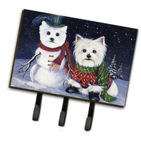 Buy this Westie Christmas Self Portrait Leash or Key Holder PPP3286TH68