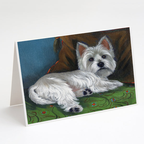 Buy this Westie Wake Up Greeting Cards and Envelopes Pack of 8