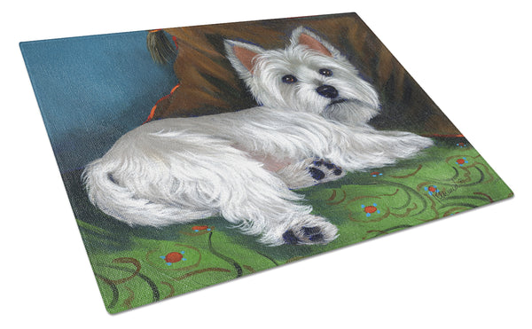 Buy this Westie Wake Up Glass Cutting Board Large PPP3287LCB
