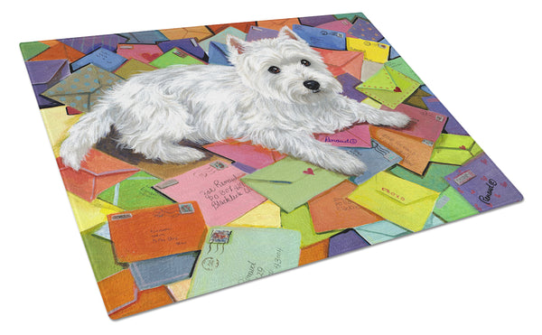 Buy this Westie Zoe's Mail Glass Cutting Board Large PPP3289LCB