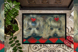 Yorkshire Terrier Yorkie 2 Hearts Indoor or Outdoor Mat 24x36 PPP3290JMAT