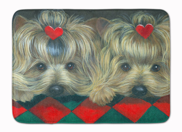 Buy this Yorkshire Terrier Yorkie 2 Hearts Machine Washable Memory Foam Mat PPP3290RUG
