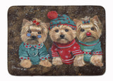 Buy this Yorkshire Terrier Yorkie Christmas Elves Machine Washable Memory Foam Mat PPP3291RUG