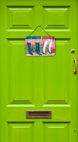 Yorkshire Terrier Yorkie on the Go Wall or Door Hanging Prints PPP3292DS812