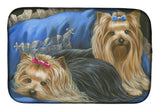 Buy this Yorkshire Terrier Yorkie Satin and Lace Dish Drying Mat PPP3293DDM